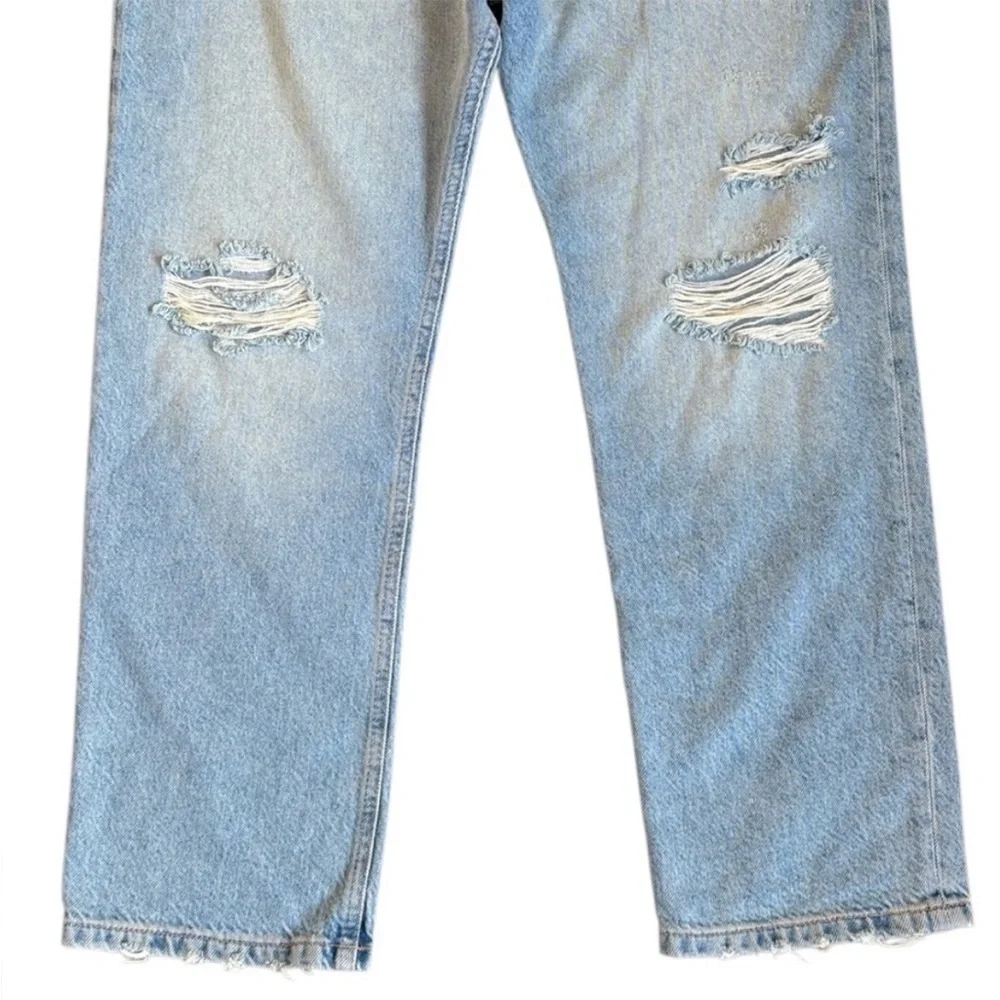 Free People Button Fly Relaxed Fit High Rise Jeans Size 28